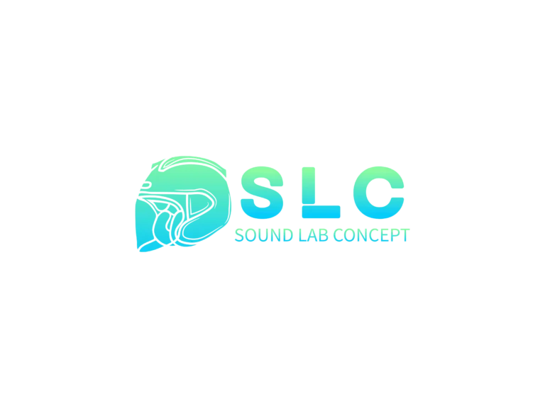 Logo SLC Sound Lab Concept, expert français en systèmes audio sur mesure pour casques scooters et motos