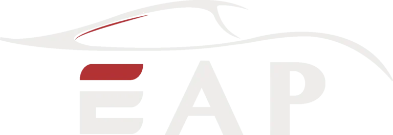 Logo EAP Émotion Auto Prestige, Le club pour les propriétaires de voitures de prestige, de collection, GT et supercars.