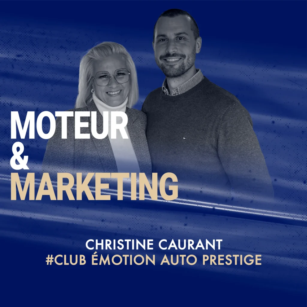 Vignette-podcast-christine-caurant Podcast Moteur & Marketing avec Christine Caurant, présidente du club automobile Emotion Auto Prestige et Cars & Coffee France, interview sur la création et la gestion d’une communauté automobile premium avec Vivien, le marqueteur automobile
